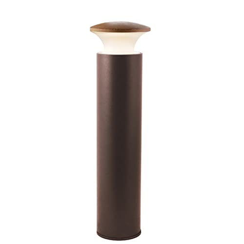 Cristher Lighting - Baliza PUSH marrón óxido piedra leccese marrón led SMD exterior IP65 Cover