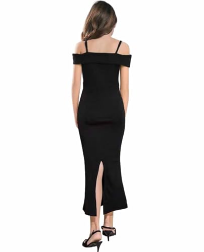 Tween Girls Cold Shoulder Princess Dresses Elegant Long Slit Fishtail Formal Dress Party Gown for Kids 8-14 Years2