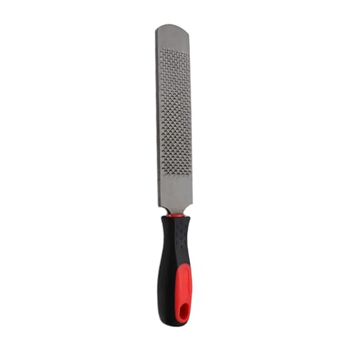 Escofina de pezuña de doble cara para caballos, mango ergonómico, resistente al óxido, herramienta de herrador de acero inoxidable, diseño ligero, herramienta ergonómica para pezuñas de caballo