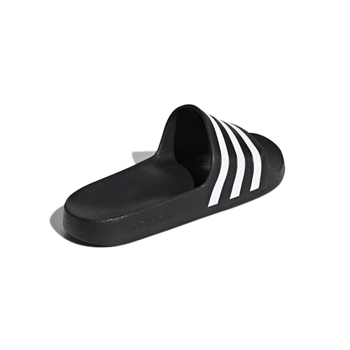 adidas adidas unisex-adult Adilette Aqua Slides Black/White/Black 13