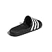 adidas unisex adult Adilette Aqua Slide Sandal, Black/White/Black, 11 Women Men US