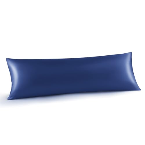 Image of INFIIXSO Silk Pillowcase Navy 20 inchx54 inch