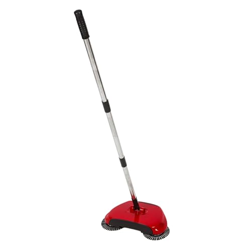SOLUSTRE Abs Stainless Steel Push Vacuum Sweeper Easy to Use Floor Cleaning Mop Random