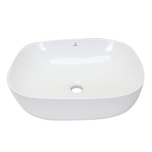 Image of JAQUAR TABLE TOP BASIN, SIZE: 480X380X140MM JDS-WHITE-25909 VESSEL /TABLE TOP /COUNTER TOP