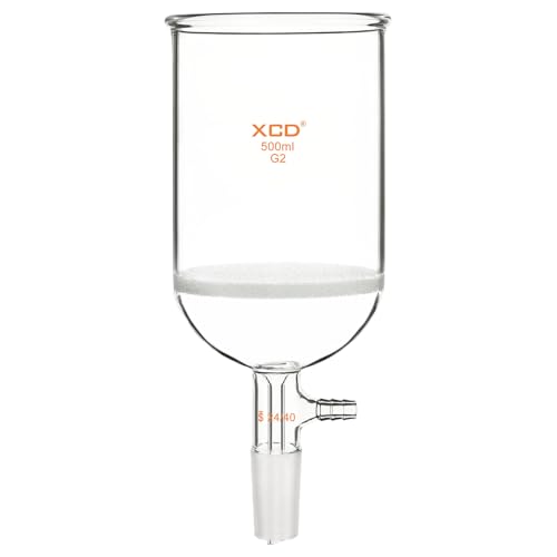 Buchner entonnoir en verre borosilicate 500 ml pour réussir la filtration sous vide