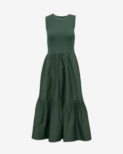 Image of ROYLAMP Women Casual Loose Sundress Sleeveless Smocked Tank Maxi Dress Summer Beach Tiered Long Dresses