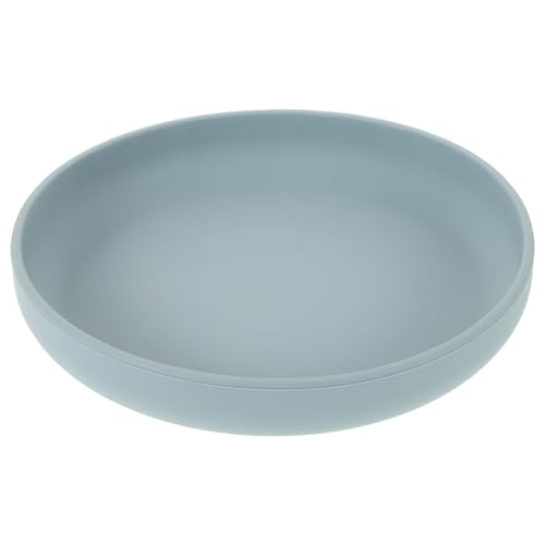 SOLUSTRE Silicone Scoop Plate for Seniors Spill-proof and Suction Base Elderly Eating Plate