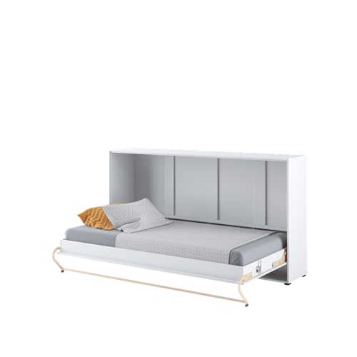 Friderik Concept PRO 6 CP-06 Wandklappbett Horizontal Schrankbett, 90x200 cm (Weiß)
