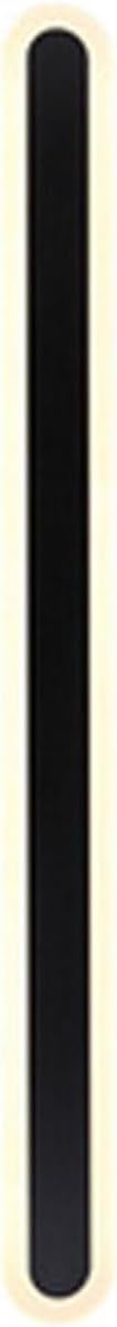 ASerZenith Wall Lighting Fixtures Led Long Strip Linear Wall Light Modern Minimalist Rectangle Wall Sconce Linear Wall Mounted Lighting Fixture,Black-100Cm-Whitelight 6000K
