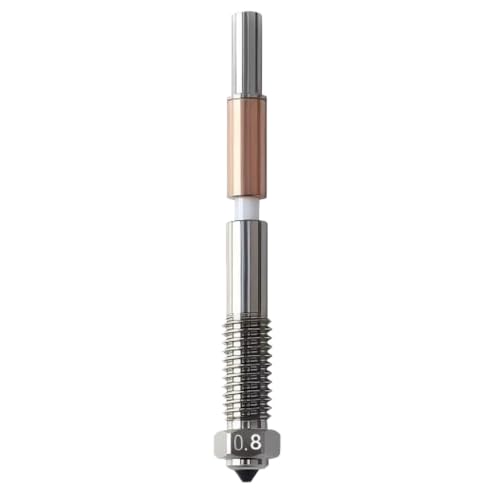 Binglin Qidi Plus 4��p�Z���~�b�N��̌^��d�����m�Y��0.4mm�ϔM370���ϖ���PPS-CF�Ή������p3D�v�����^�[�p�[�c8g (�o�C���^���m�Y��0.8 mm)