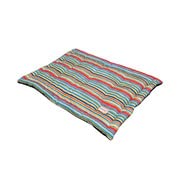beboji Stripy Trippy Pet Dog Mats for Sleeping | Cosy, Fluffy & Light Weight Mats for Dogs & Cats | Foldable Travel Pet Mat | Puppies, Small, Large Dogs & Cats Mat - L
