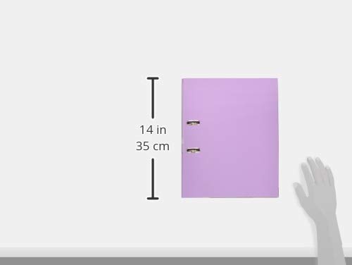 Plus Office Lever Rado Super Strong Large Capacity File - 80 mm Spine - Pastel Violet, violett - Image 3