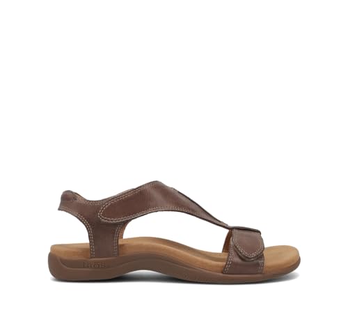 Image of Taos The Show Premium Leather Women's Sandal - Experience Everyday Style, Comfort, Arch Support, Cooling Gel Padding and an Adjustable Fit for Exceptional Walking Comfort