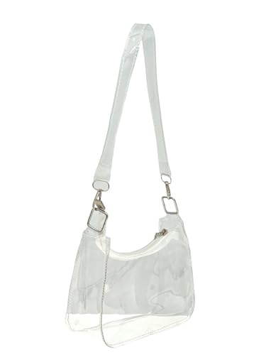 Women's Transparent Jelly Clutch Purses Clear Fashion Handbag Evening Spacious PVC Party Shoulder Bag2