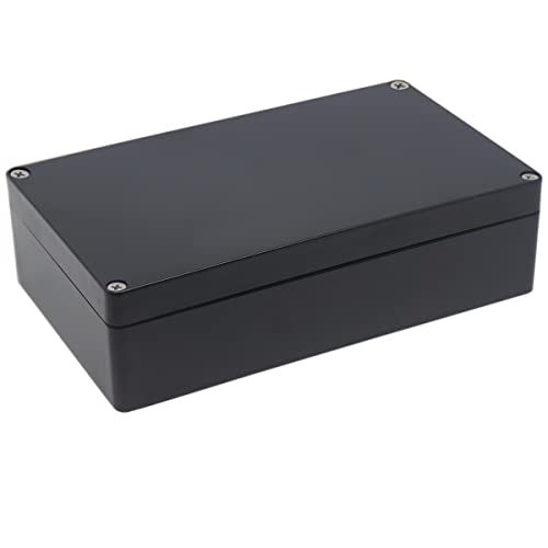 Image of Watertight Junction Box, IP67 Waterproof Project Box Durable ABS Plastic Electronic Enclosure Case for DIY Electrical Project Black 7.87 inch x 4.72 inch x 2.20 inch(200 x 120 x 56 mm)