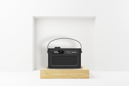 Roxel RDR-40 Stereo DAB/DAB+ Digital and FM Radio Portable Wireless Speaker with Dual Alarm Clock Function, USB & Micro SD MP3 Playback Function, 3.5mm Headphone Output (Black) - 7