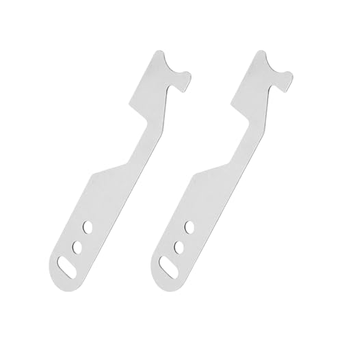 GORBUS 2Pcs Professional Hand Tool Door Seam Manual Firefighter Lock Opener Handle Stainless Steels Firefighting Tool