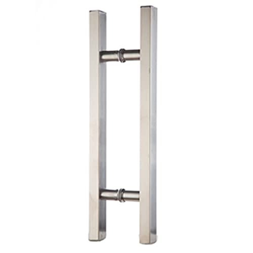 CFYP Tirador de Escalera de Forma Cuadrada/Tirador de Puerta de Acero Inoxidable para Entrada/Ducha/Madera/Vidrio/Oficina/Tienda/Tienda, Interior/Exterior Cover