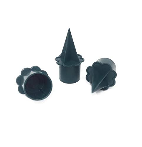 Andrew Plastics Bag of 25 Green Plastic Candle Holders - 22mm diameter - Floral Displays