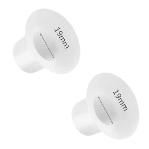 Image of Mayyatt Flange Inserts 19mm 2pcs Breast Pump Parts Replacement Compatible with Spectra Motif Luna Medela 24/25mm Pump Optimize Milk Flow