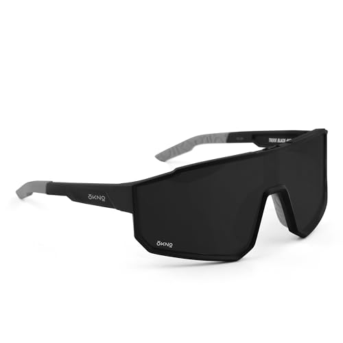 Image of OKNO Eyewearlabs Sunglasses For Men & Women | Polarized Sports Over-Sized Unilens Wrap-Around Branded Stylish Spectacles | 100% UV Protection Shades | Cricket Sports Cycling Driving Trekking & More