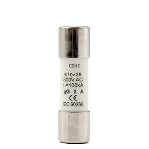 Fusible céramique 10x38 gG RT18-32 KLVN 2A haute performance AC 500V pour systèmes de domotique