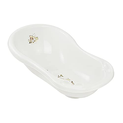 keeeper Bañera Ergonómica Con Tapón Winnie, De 0 A 12 Meses, 84 Cm, Maria, color Blanco