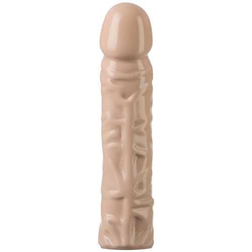 Doc Johnson Vac-U-Lock - Classic 8 Inch Dong (7.7 in. Long and 1.6 in. Wide) - F-Machine and Harness Compatible Dildo - for Adults Only, Vanilla