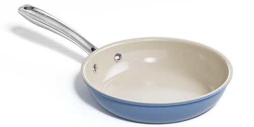 Comparison: Best Non Stick Egg Pan 10 Redchef Ceramic Non Stick Egg Pans, Nonstick Frying Pan Skillet, 8 inch Cooking Pan Non Toxic with Stay Cool Handle for Induction, PTFE & PFAS & PFOA Free, Dishwasher/Oven Safe (Blue)