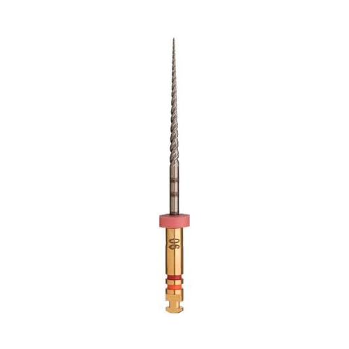 Kerr 825-6255 K3 Nickel-Titanium Rotary Endodontic File, Size 25, 0.06 Taper, 25 mm Length, Red Tip (Pack of 6)