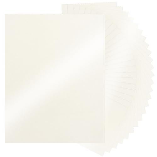 25 Sheets Cream Shimmer Cardstock 8.5 x 11Inch Off White Card Stock 92lb Heavyweight Printer Paper for Wedding Invitations Crafts Greeting Cards Printing UAP18CM025