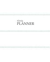 Weekly Planner 8x10 Teal Mini Stripes: It's That Kinda Day® Kahootie Co Planner, Compartmentalize Your Weekly Plan 1956984178 Book Cover
