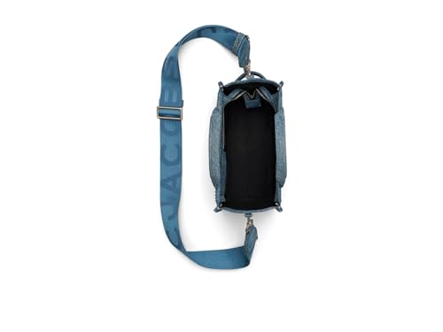 Bolso pequeño tote en denim cristal de mujer miniatura 4