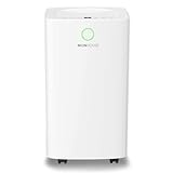 MONHOUSE 12L/Day Digital Dehumidifier - Sleep Mode, 24 HR Timer For Office Or Home, Bedroom, Basement, Garage & Kitchen - Portable Electric Mould, Damp, Condensation Remover - Quiet Moisture Absorber