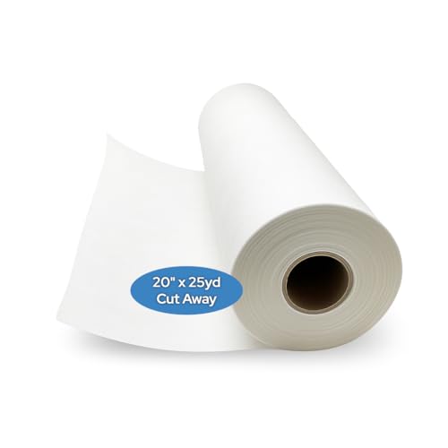 Cut Away Embroidery Stabilizer 20” x 25 Yd Roll - Medium Weight 2.5 oz - Cut into Desired Size - for Machine Embroidery and Hand Sewing by H.B.I. - Image 3