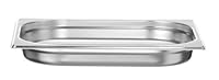 HENDI Gastronormbehälter, Temperaturbeständig von -40° bis 300°C, Heissluftöfen-Kühl- und Tiefkühlschränken-Chafing Dishes-Bain Marie, 2L, GN 1/2, 325x265x(H)40mm, Edelstahl
