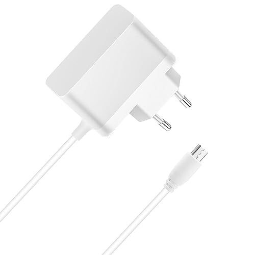 Bouge Adaptateur Secteur Chargeur 5V pour VTech Jouets éducatifs avec Port microUSB 5 V pour VTech 80-002181 -Blanc
