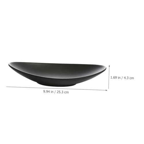 Platos Melamina Sushi Negro Mate x2 piezas miniatura 2