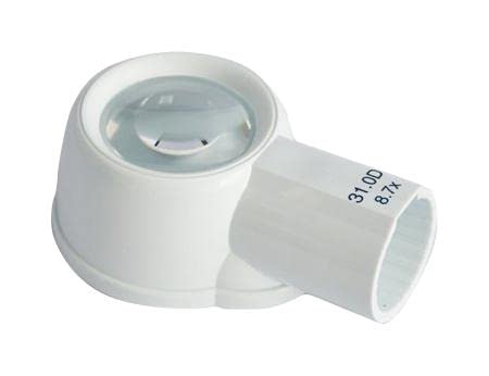MAGNIFIER, HAND, 8.7X, LED RAYLITE DUO, Inspection Magnifiers, Pocket Magnifier, Qty.1 | 9299/30