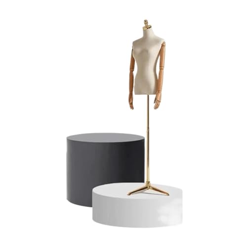Base ronde pour mannequins - Piédestal cylindre de présentation stable et moderne