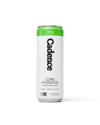 Cadence Electrolyte Drink - Citrus Flavor, 355ml x 12 | Science-Backed Hydration | Zero Sugar, Zero Caffeine | Vegan, Keto & Paleo Friendly | Sodium, Potassium & Magnesium for Performance & Recovery