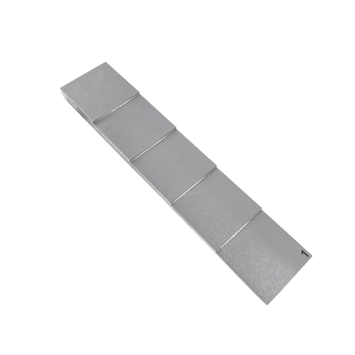 Bloque de Calibración para Prueba Ultrasónica 5 pasos 1mm 2mm 3mm 4mm 5mm para Medidor de Espesor Ultrasónico Acero 1018 en Pruebas NDT miniatura 5
