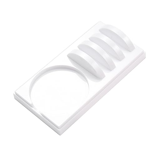 Soporte rectangular individual para extensión de pestañas, pegamento adhesivo, herramienta de maquillaje, soporte de pegamento