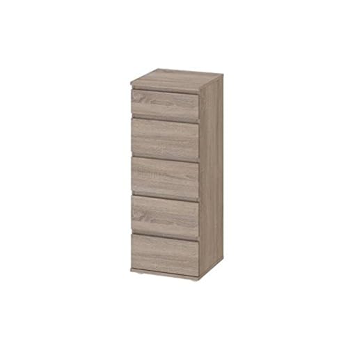 Tvilum Aurora 5 Drawer Narrow Chest, 1