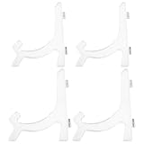 Finition transparente élégante : ces présentoirs transparents pour assiettes offrent une esthétique minimaliste, mettant en valeur vos objets exposés (assiettes, photos ou menus). présentoir pour vaisselle, présentoir pour objets décoratifs