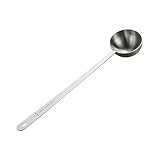 Longueur : 25 cm FSSTUD Cuillère doseuse à café à long manche en acier inoxydable Cuillère à café en métal Cuillère à café en métal Cuillère à café Protéines Poudre Cuillère à soupe pour la maison et la cuisine 30 ml