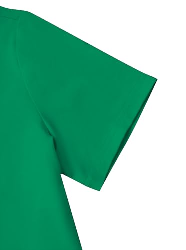 Image of Girls Summer Outfits Two Piece Graphic T Shirt and Shorts Sets Activewear Green Grey 7-8Y