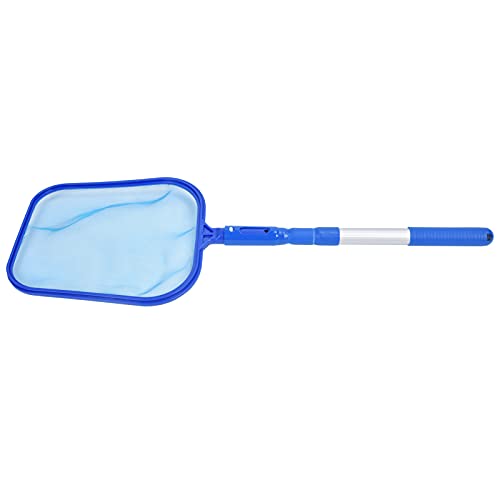 ZJchao Kit de Nettoyage de la Piscine, écumoire en Feuilles de Filet de Filet de Râteau de Piscine Fournit des Fournitures de Nettoyant avec 3 Sections Télescope Scoop de pour Nettoyer la écumoire