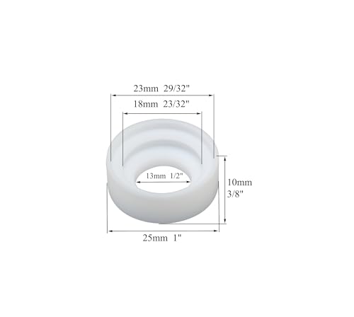 Image of RIVERWELD TIG Welding Gas Lens Insulators Cup Gaskets 17GLG20 10pcs | for QQ300 PTA DB SR WP 17 18 26 TIG Welding Torch