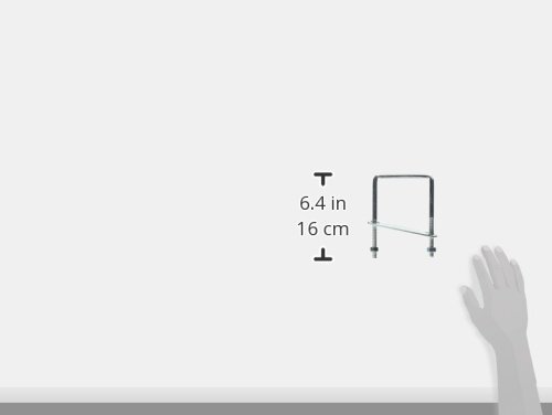 Image of National Hardware N245-019 2192BC Lumber Size Square U Bolt in Zinc Plated (Pack of 2)